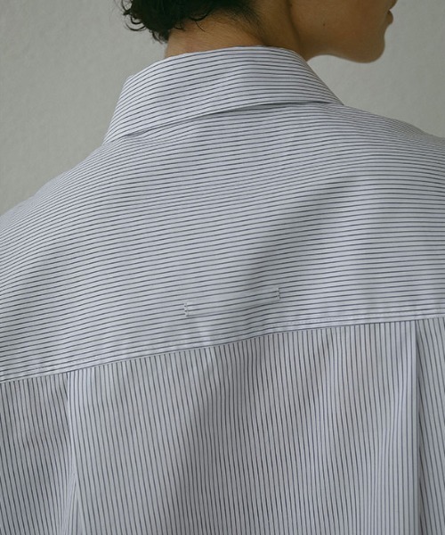 美品♪ETRE TOKYO DEPENDREブロードシャツ　ストライプ ETRE TOKYO（エトレトウキョウ） ブラウス シャツ DEPENDREブロード