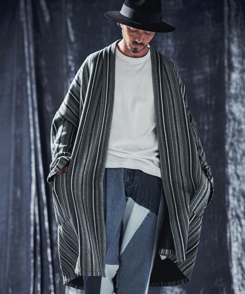 タグ付き Plantation エンブロJQジャージ カーディガン SeeSew カーディガン 「UNISEX」LOGO JQ CARDIGAN/ロゴジャガード