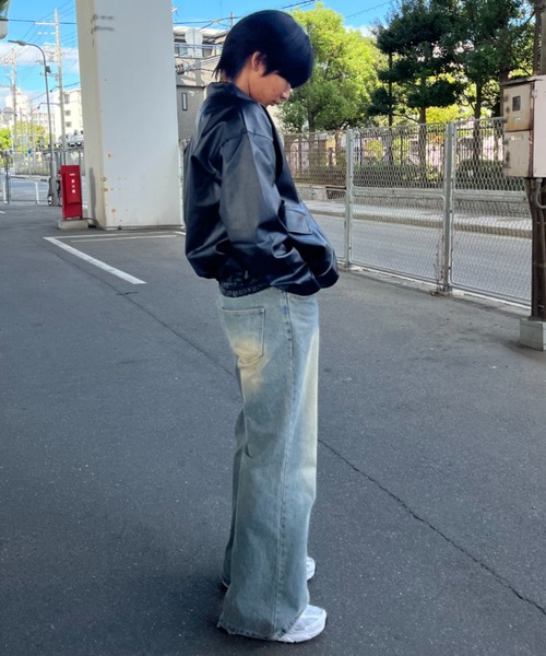 CELENA BEATS 革ジャン ライダース ヴィンテージライク オーバーサイズ