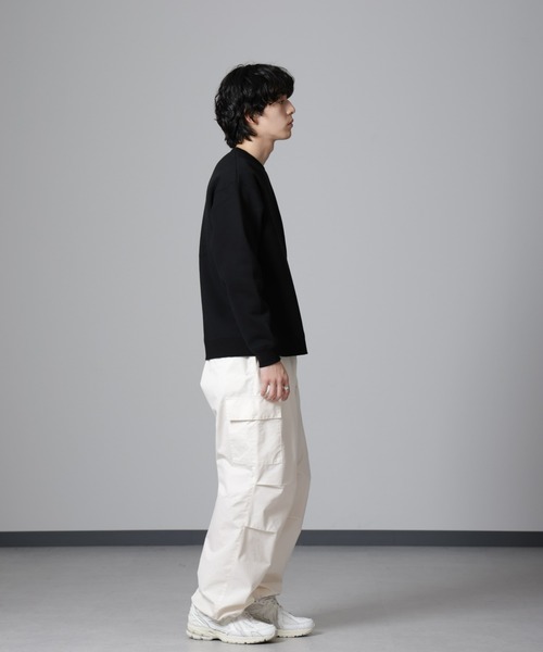 nano UNIVERSE 黒 長袖 トレーナー・スウェット FREE SIZE KELTY ×NANO universe｣ ミニ ロゴ クルーネック スウェット