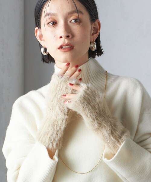 SHIPS（シップス） アームカバー シャギー アーム ウォーマー