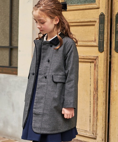 DRESCCO（ドレスコ） ステンカラーコート コート 千鳥格子柄フレンチ