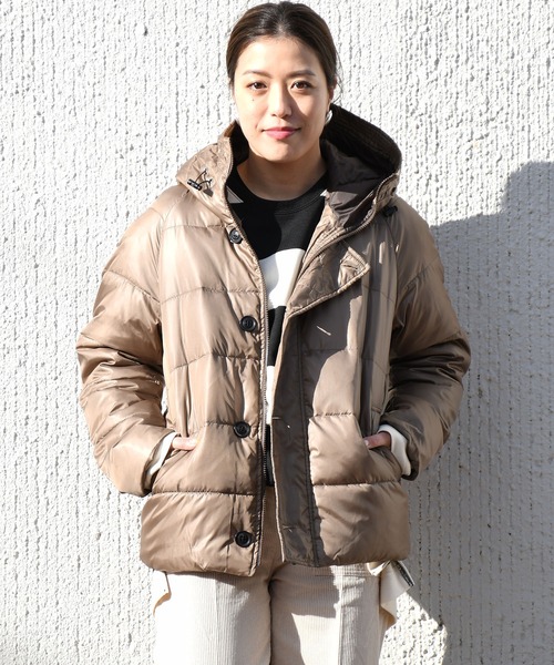 ラシュッド LASUD ジップキルティングブルゾン （ブラック）