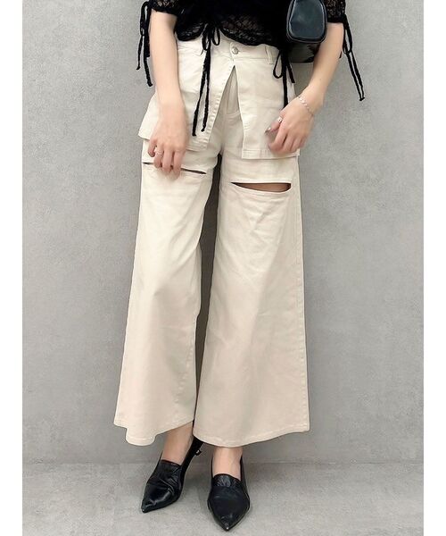 dazzlin（ダズリン） ジーンズ デニム デニムパンツ レイヤードワイド