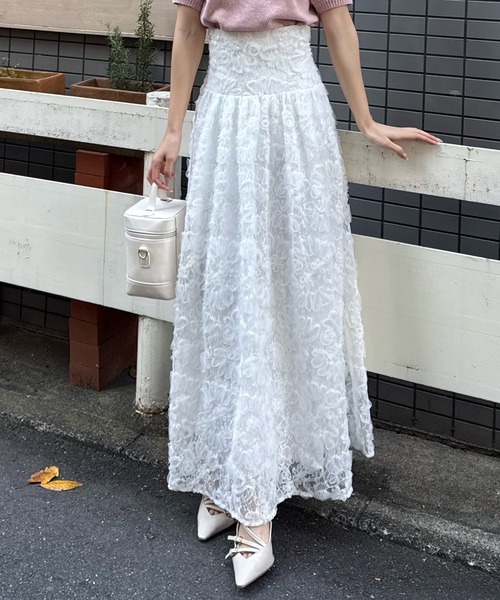 ROYAL PARTY（ロイヤルパーティー） スカート 3Dレースコルセット切替