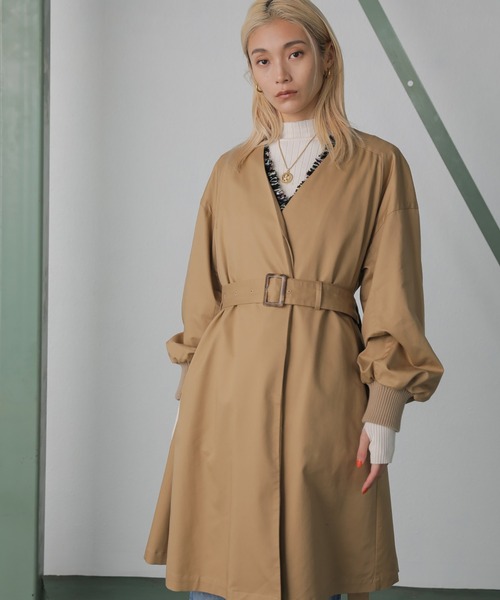 【超美品】mici ミチ　ROSE BUD ノーカラーコート　ロング mici】今、欲しいのは記憶に残るコートだけ｜【公式】オトナ