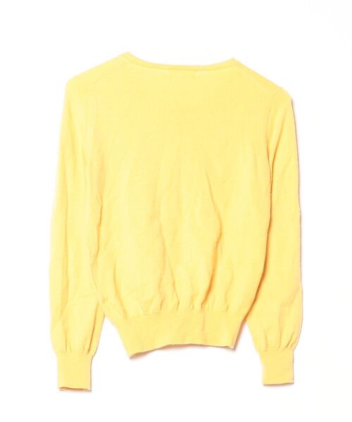 「d'un a dix」 ニットカーディガン 38 イエロー レディース_画像2