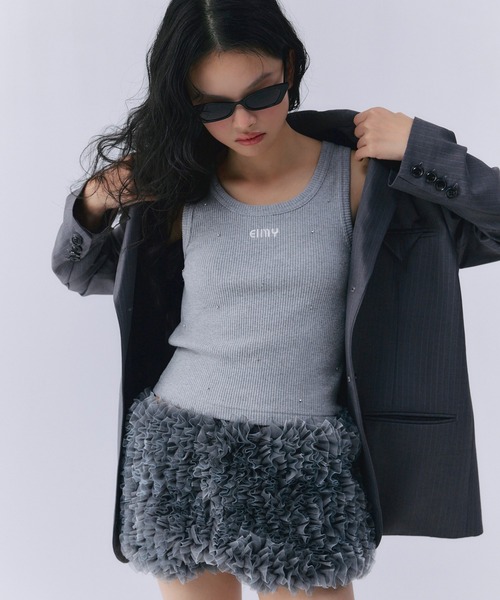 eimy istoire パンツ チュールフリルショートパンツ レディース