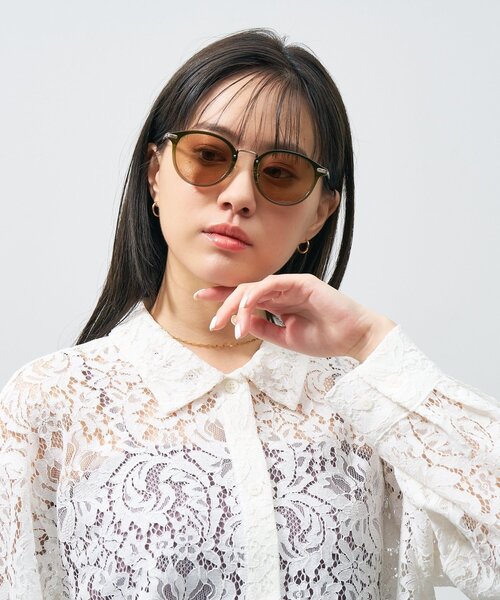 サングラス Zoff｜UNITED ARROWS ボストン型 サングラス｜ユナイテッドアローズ｜カラーレンズ｜異素材｜UVカット 紫外線対策｜黒 ゴー | UNITED ARROWS | 26
