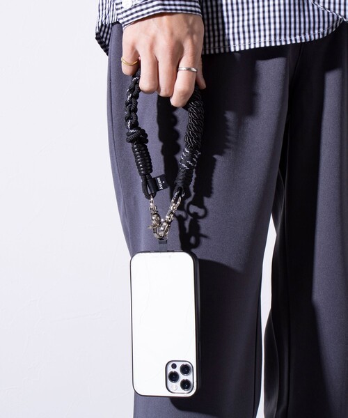 スマホアクセサリー A SCENE Design paracord strap-leather- Design paracord strap | A SCENE（エーシーン） | THE GROUND