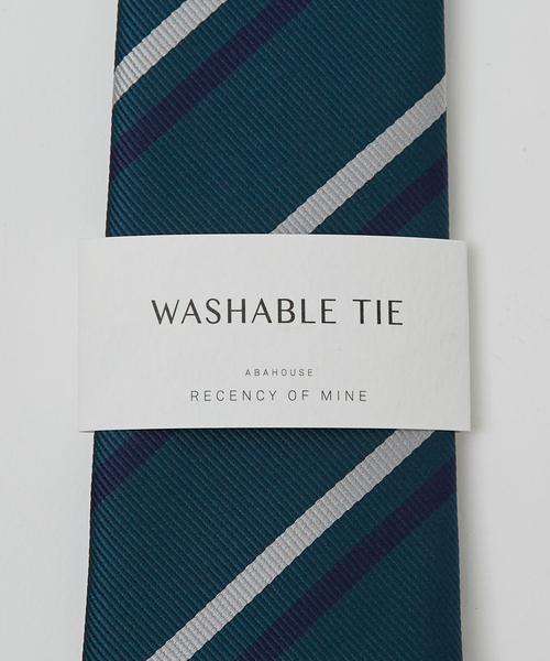 アバハウス（ABAHOUSE）/【ウォッシャブル】シャドー レジメンタル ネクタイ ABAHOUSE（アバハウス） ネクタイ 「ウォッシャブル」レジメンタル