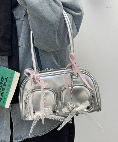 gossip!ロサンゼルス ショルダーバッグ バッグ 「チャーム付」Y2K