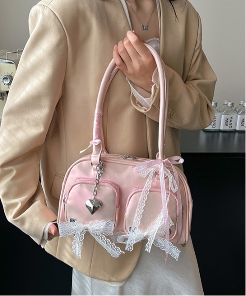 gossip!ロサンゼルス ショルダーバッグ バッグ 「チャーム付」Y2K