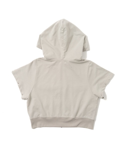 HTHフルジップパーカー　短丈 HTH パーカー short sleeve zip hoodie レディース : ZOZOTOWN Yahoo