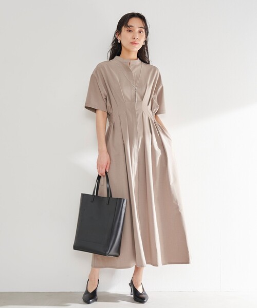 RONEL ワンピース 半袖 「追加2」タックフレアワンピース : ZOZOTOWN