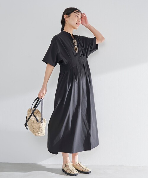 RONEL ワンピース 半袖 「追加2」タックフレアワンピース : ZOZOTOWN
