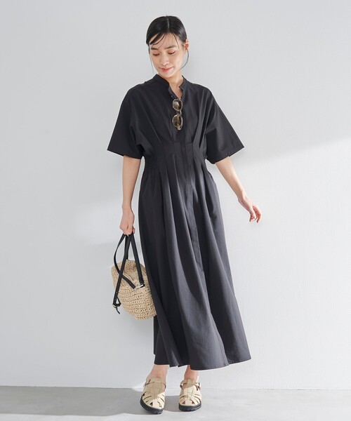 RONEL ワンピース 半袖 「追加2」タックフレアワンピース : ZOZOTOWN