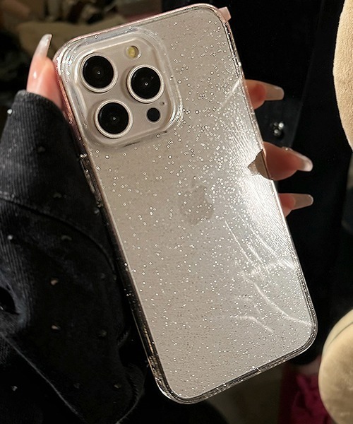 c.u.l スマホケース クリア グリッターラメ iPhoneカバー iphoneケース