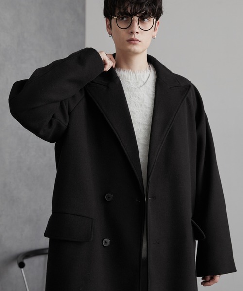 【値下げ！翌日発送】MERINOS ネイビー チェスターコート XL SHIPS（シップス） 【シップス メン】SHIPS: スーパー160'S メリノ