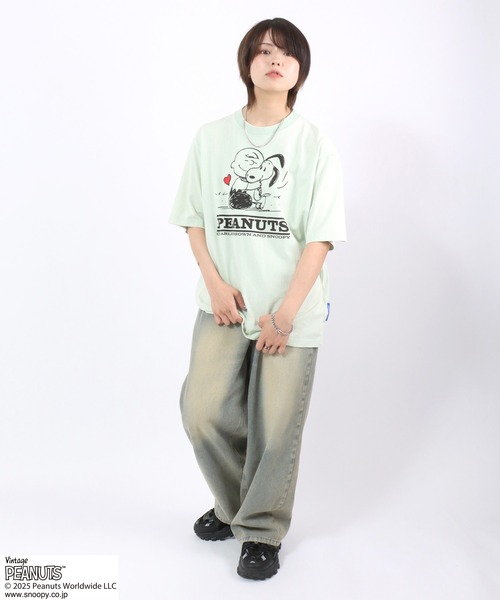 GOOD ol' PEANUTS スヌーピー ハートモチーフ Tシャツ GOOD ol' PEANUTS スヌーピー ハートモチーフ Tシャツ Tシャツ