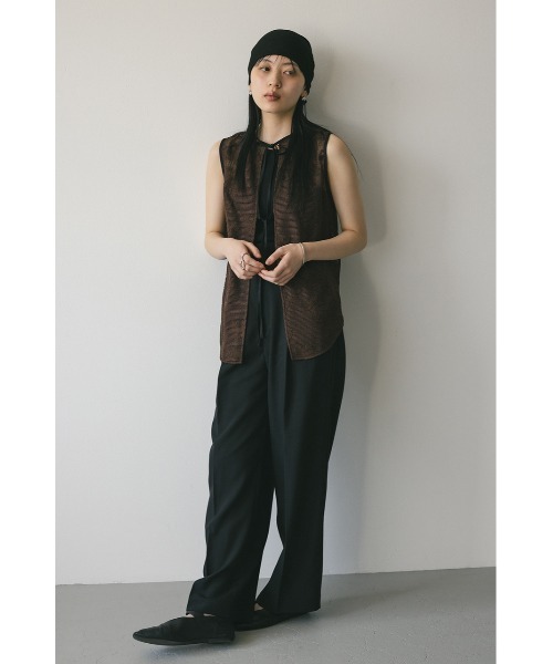 タンクトップ ノースリーブ 2wayリボンモチーフタンクトップ レディース La boutique Bonbon タンクトップ ノースリーブ 「miki監修