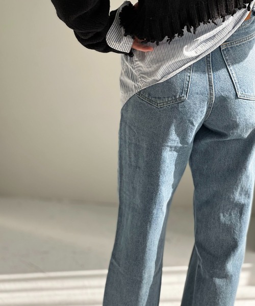 [chuclla] обработка Denim брюки M голубой женский 