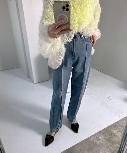 [chuclla] обработка Denim брюки M голубой женский 