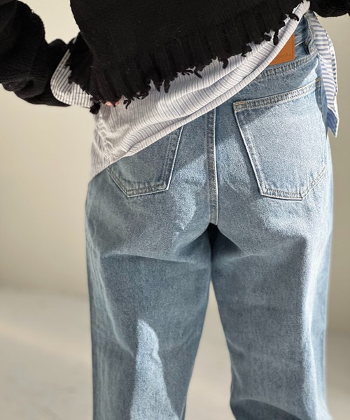 [chuclla] обработка Denim брюки M голубой женский 