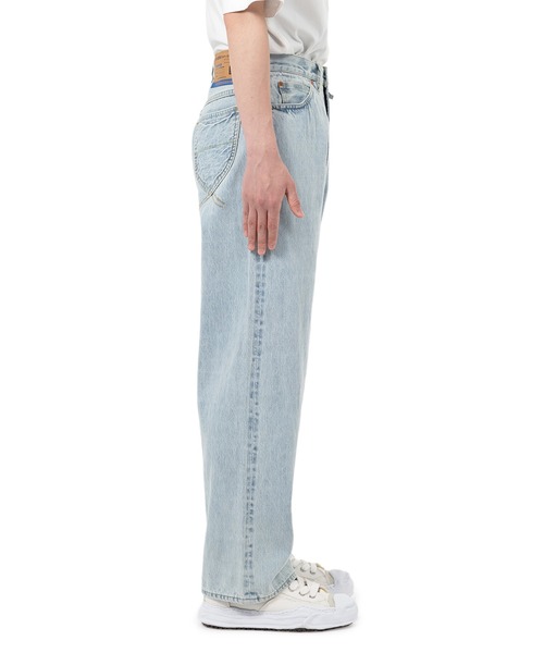 in・stru（men-tal）. ジーンズ Bleached Denim Baggy Pants メンズ