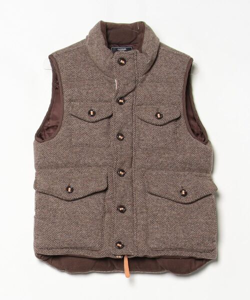 BEAMS（ビームス） ダウンベスト S ブラウン メンズ : ZOZOTOWN Yahoo