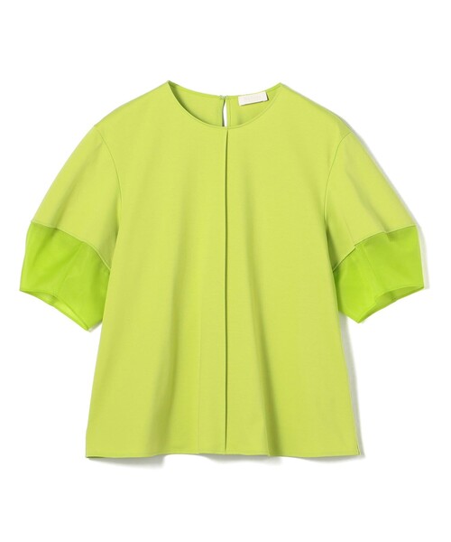 tシャツ ジャージーコンビ ランタンスリーブプルオーバー レディース