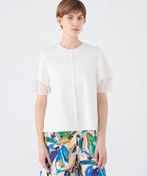 Ballsey（ボールジィ） tシャツ ジャージーコンビ ランタンスリーブ