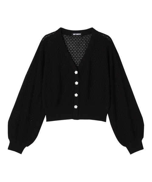 MARY QUANT カーディガン マリークワント mary quant 透かし編み