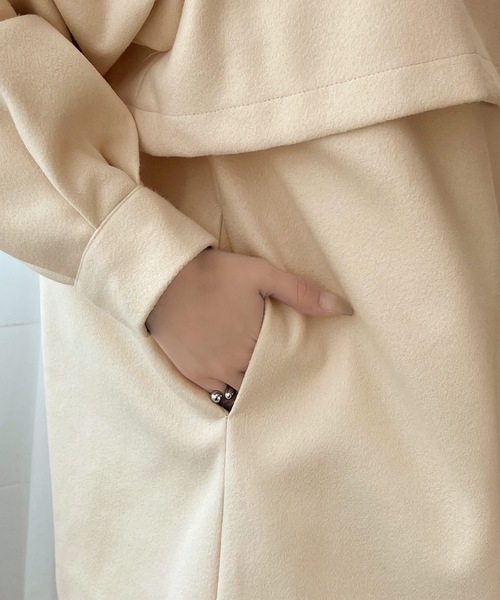 [classicalelf] пальто с отложным воротником MEDIUM Brown женский 