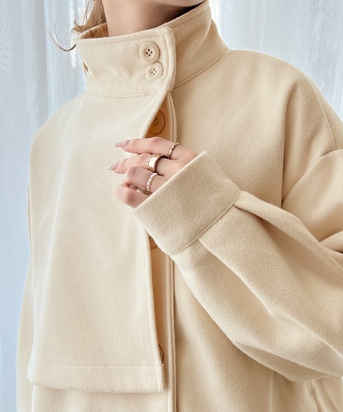 [classicalelf] пальто с отложным воротником MEDIUM Brown женский 