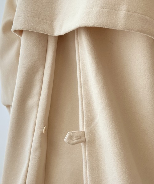 [classicalelf] пальто с отложным воротником MEDIUM Brown женский 