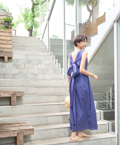 Rouge vif Anna（ルージュヴィフアンナ） ワンピース 麻混3WAYウエスト