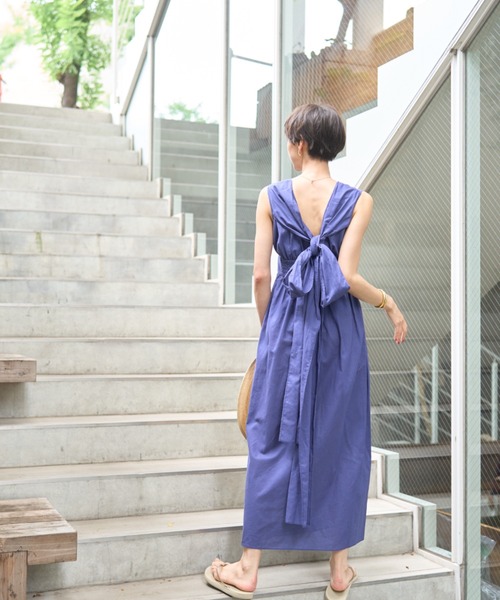 Rouge vif Anna（ルージュヴィフアンナ） ワンピース 麻混3WAYウエスト