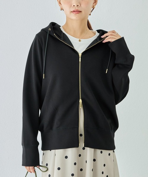 LAVEANGE（ラビアンジェ） パーカー ダブルジップライトポンチパーカー