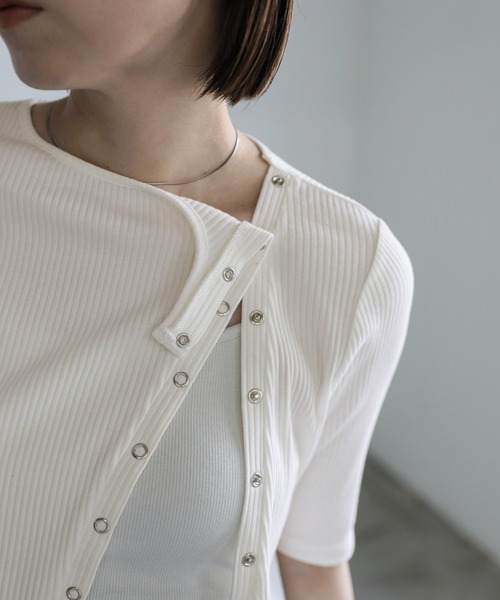「select MOCA」 半袖カットソー MEDIUM ブラック レディース
