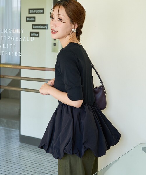 FREAK'S STORE tシャツ 限定展開 異素材 ドッキング バルーン