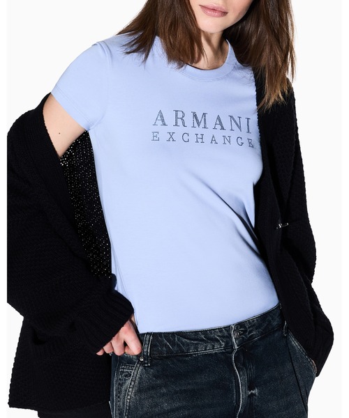 ARMANI EXCHANGE tシャツ 「A|X アルマーニ エクスチェンジ」ストーン