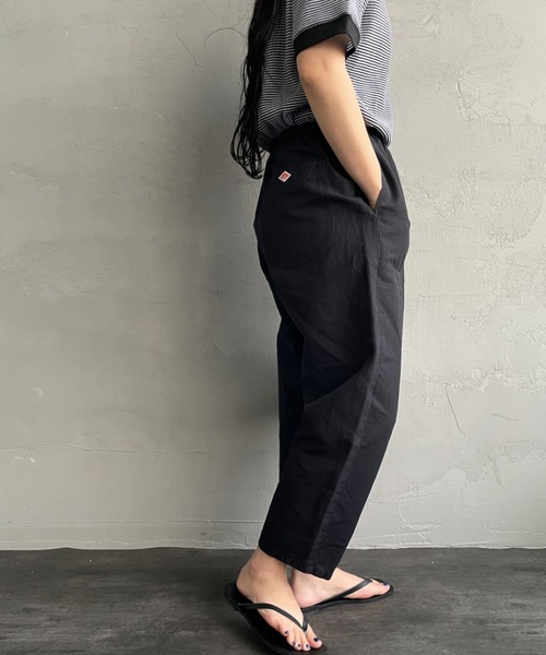 DANTON 黒 イージーパンツ 未使用 DANTON ダントン イージーパンツ EASY PANTS クロップド丈 JD
