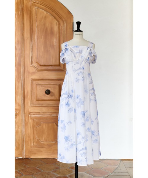 Her lip to ワンピース Amboise Gathered Flare Dress : ZOZOTOWN