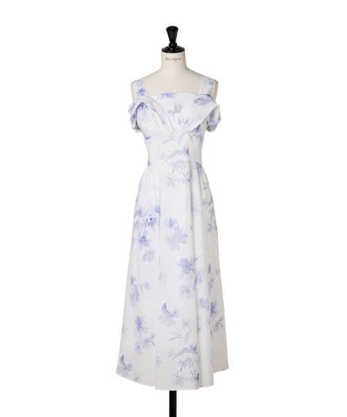 ワンピース Amboise Gathered Flare Dress S Her lip to ワンピース Amboise Gathered Flare Dress : ZOZOTOWN