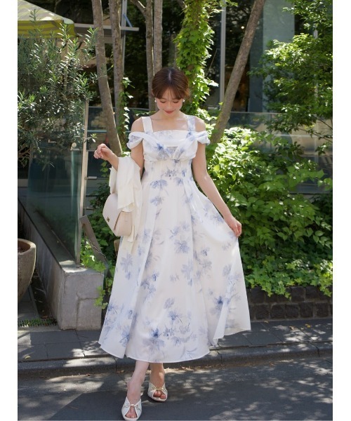 ワンピース Amboise Gathered Flare Dress S Her lip to ワンピース Amboise Gathered Flare Dress : ZOZOTOWN