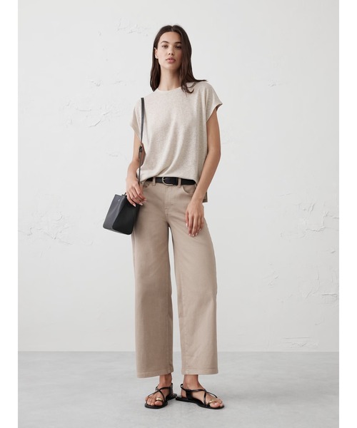 「BANANA REPUBLIC FACTORY STORE」 半袖カットソー M ネイビー レディース