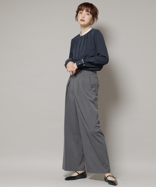 NANO universe スラックス パンツ ドライウェザーストレッチ2