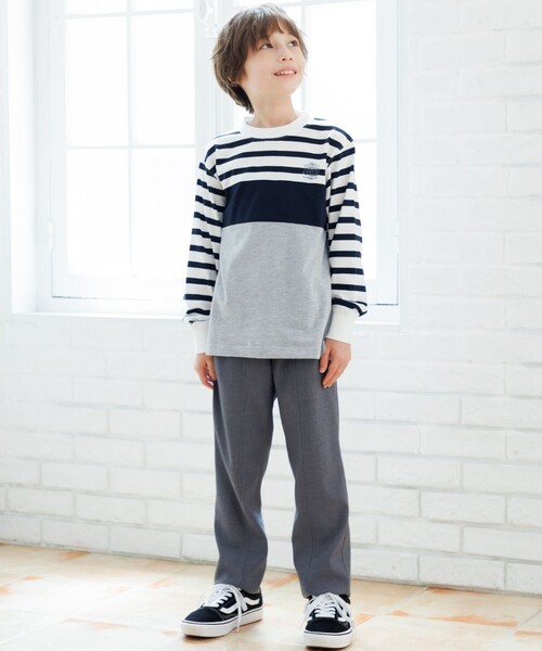 J.PRESS（J.プレス） tシャツ 「140-170cm」ボーダーミックス