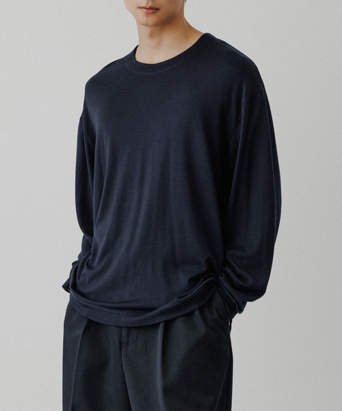 ADAM ET ROPE'（アダムエロペ） tシャツ 「NIKKE」ウール天竺 ロング